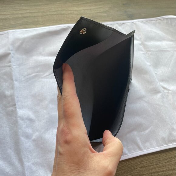 La Bagagerie Jean Marlaix Paris - Leather Envelope Clutch  $60 - Picture 8 of 14